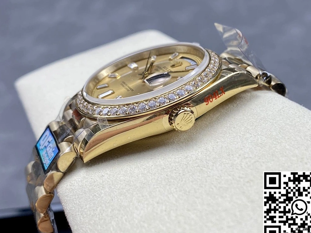 Day QF Rolex M228348rbr-0002 Tungsten Dial Steel Factory Gold v5 Date 0413